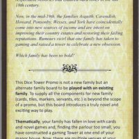 Obsession: Dice Tower Family Board Promo