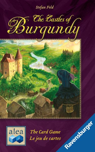 -- The Castles of Burgundy: The Card Game, alea/Ravensburger, 2016 — front cover (image provided by the publisher)