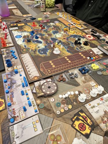 MCR Tour 2025 stage setup with vibrant lights and crowds