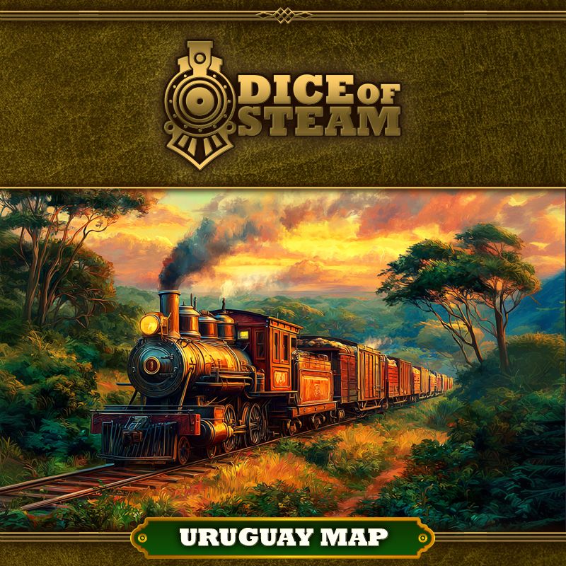 Dice of Steam: Uruguay Map