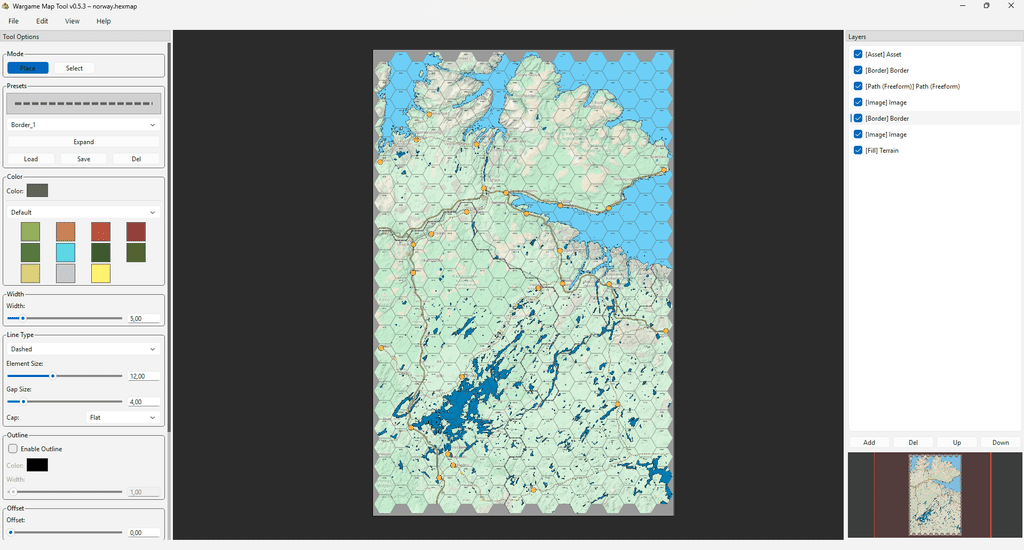 Wargame Map Tool - An app for creating maps for hex-and-counter games ...