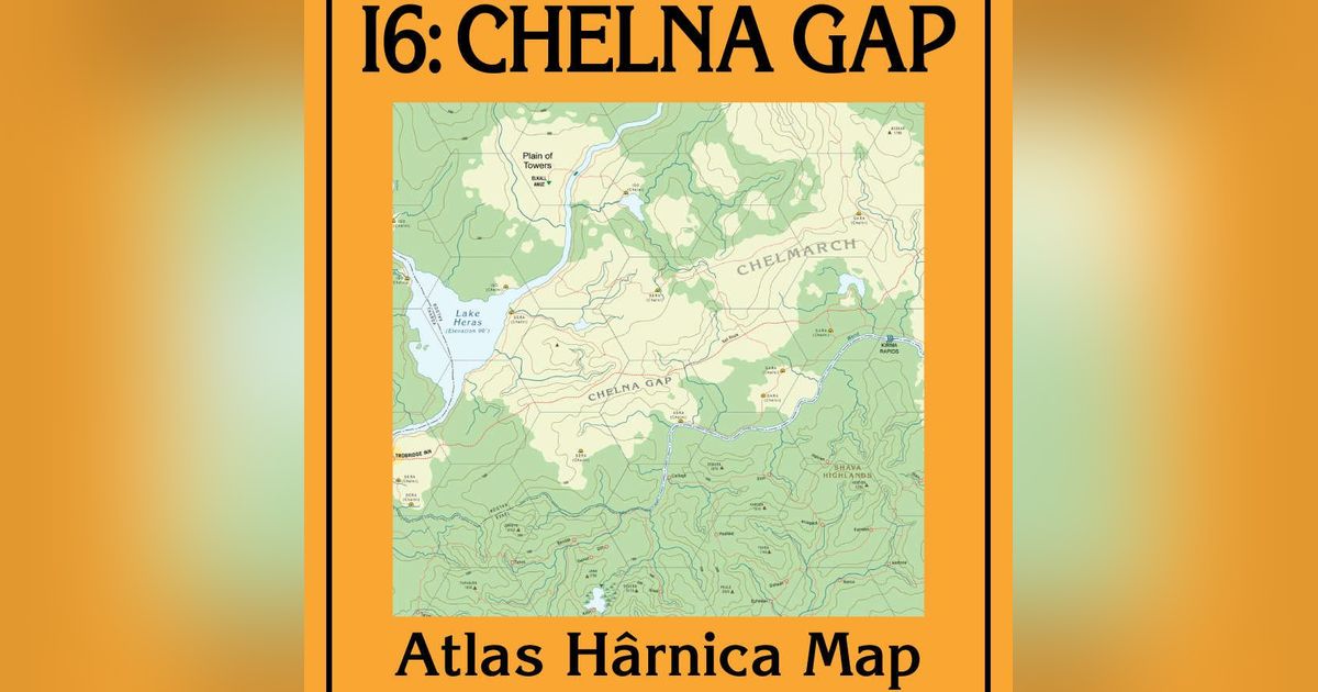Atlas Hârnica Map I6: Chelna Gap | RPG Item | BoardGameGeek