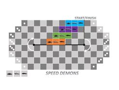 SPEEDDEMON RACING ボードゲーム Speed Demons | Board Game | BoardGameGeek