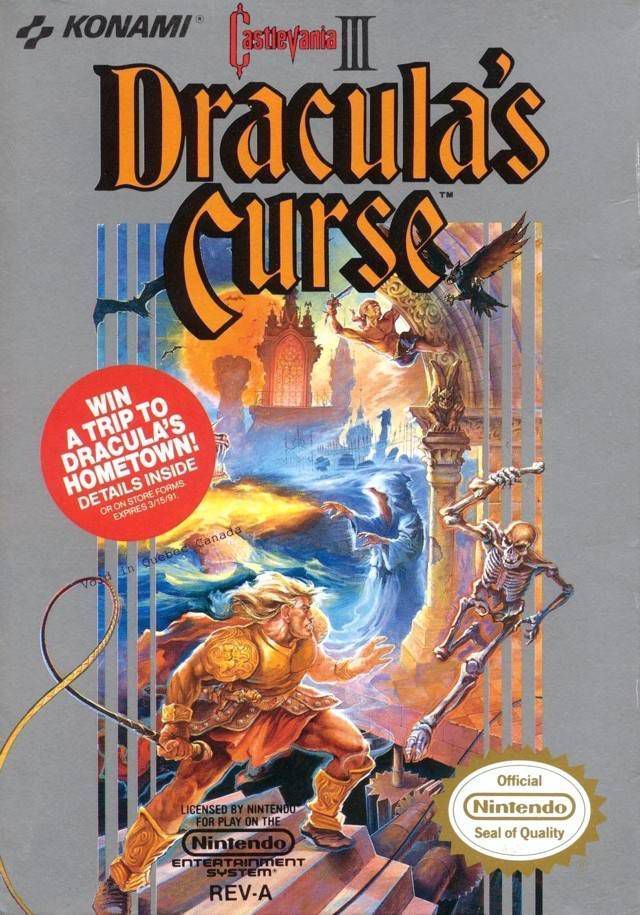 Castlevania III: Dracula's Curse box art