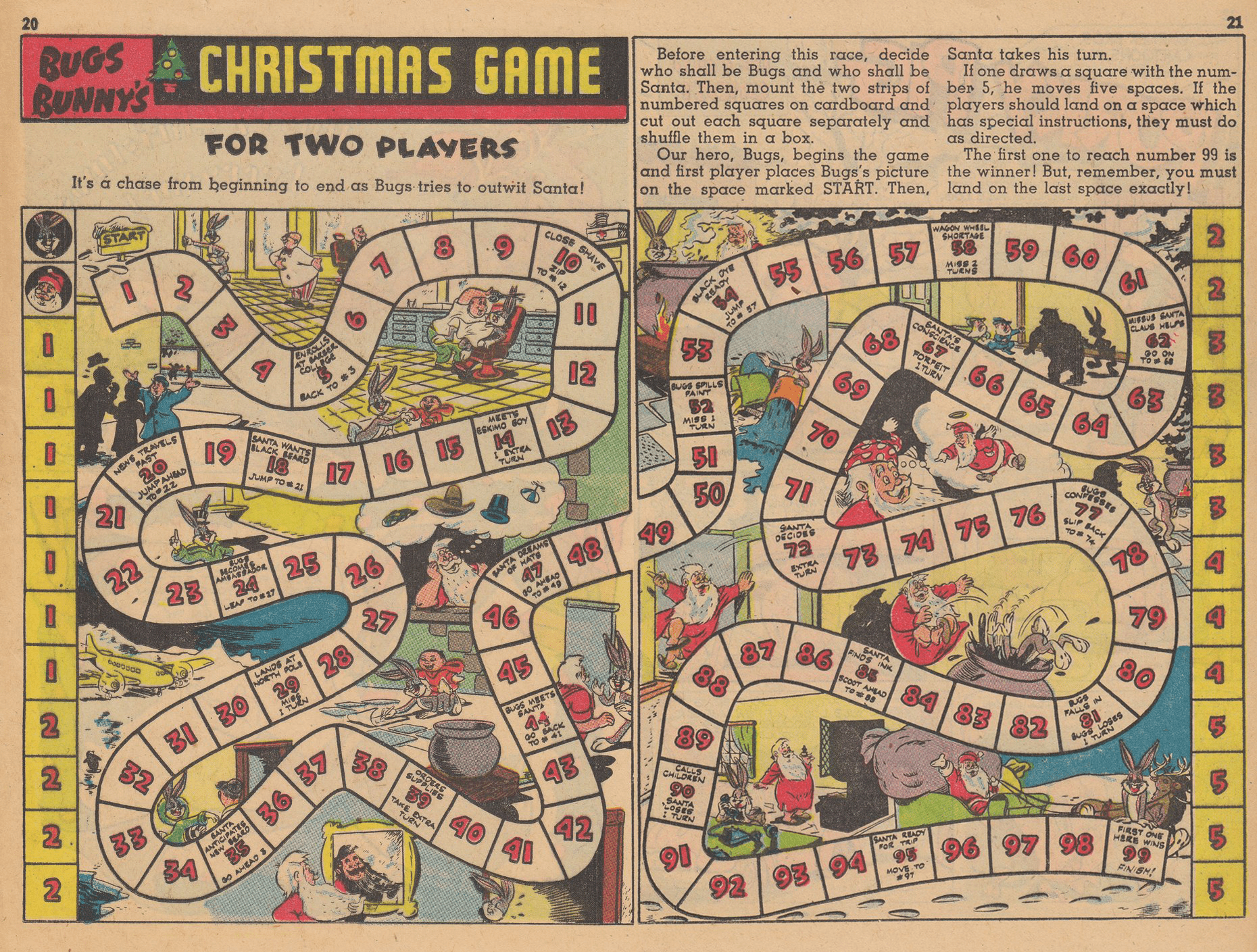 Bugs Bunny's Christmas Game box art