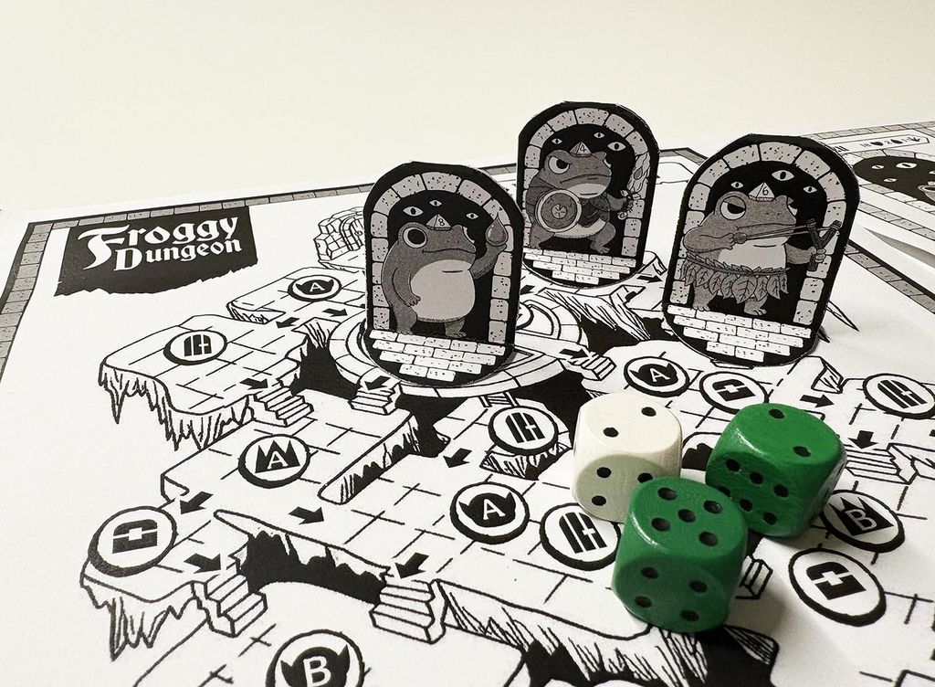 Illustration 2 de Froggy Dungeon - Solo Dungeon Crawler with Frog Heroes