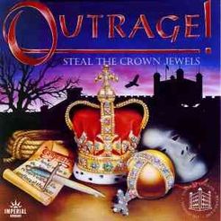 Outrage! Steal the Crown Jewels board game box cover