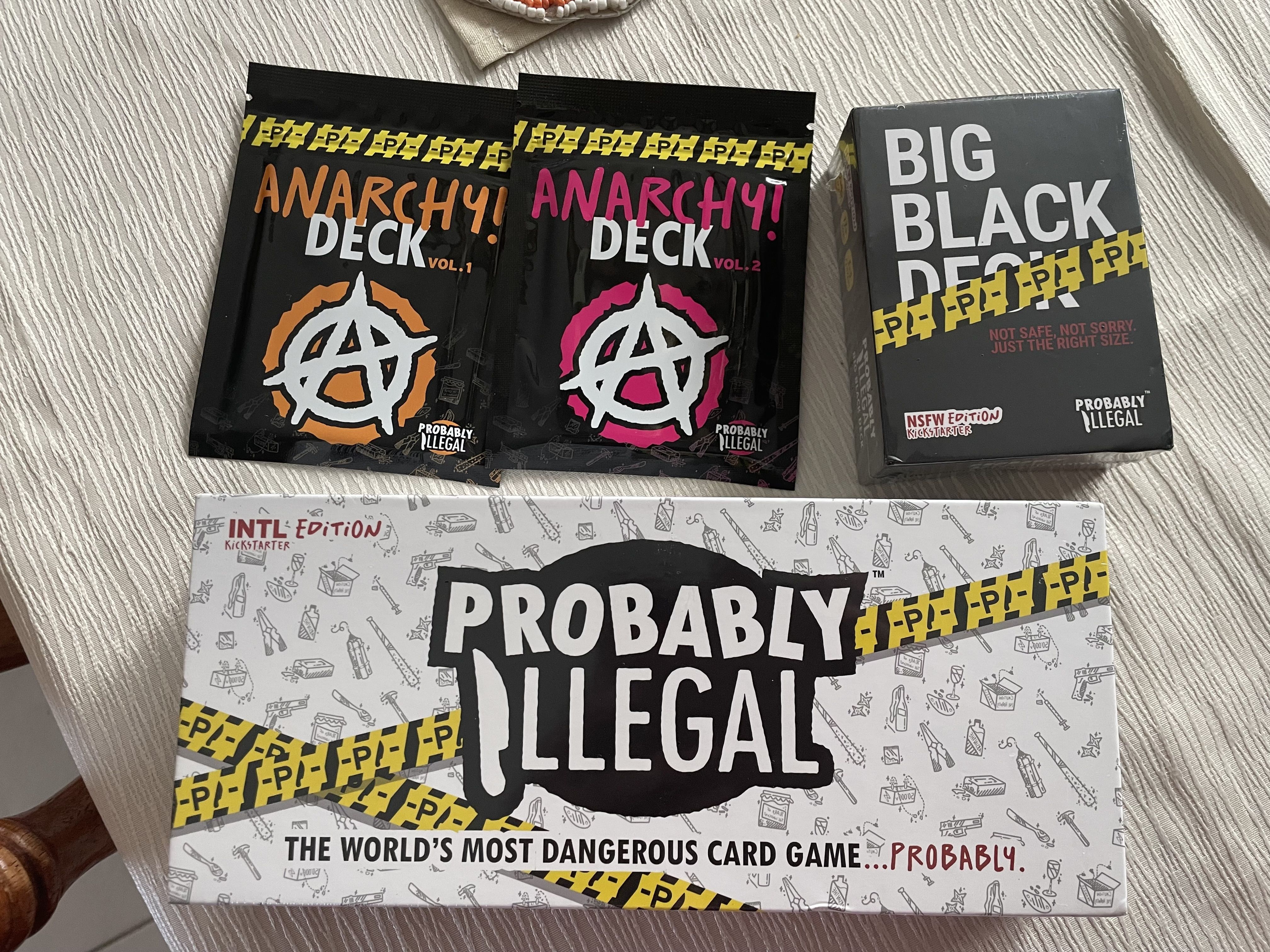 Cover art for Probably Illegal: The World's Most Dangerous Card Game… Probably
