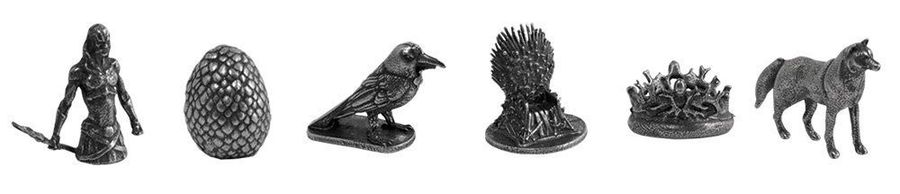 Game of Thrones metal tokens