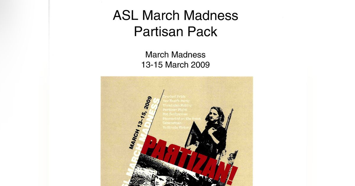 March Madness 2009 Partisan Pack Board Game BoardGameGeek