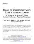 RPG Item: ADAP4-7: Halls of Undermountain I: Zarr's Invincible Army