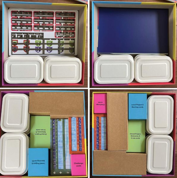 Storage v Reboxing; Nothing added to stay sustainable.  Just have to remember not to throw away those punch boards.