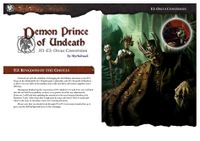 RPG Item: Demon Prince of Undead Conversion E2: Kingdom of the Ghouls