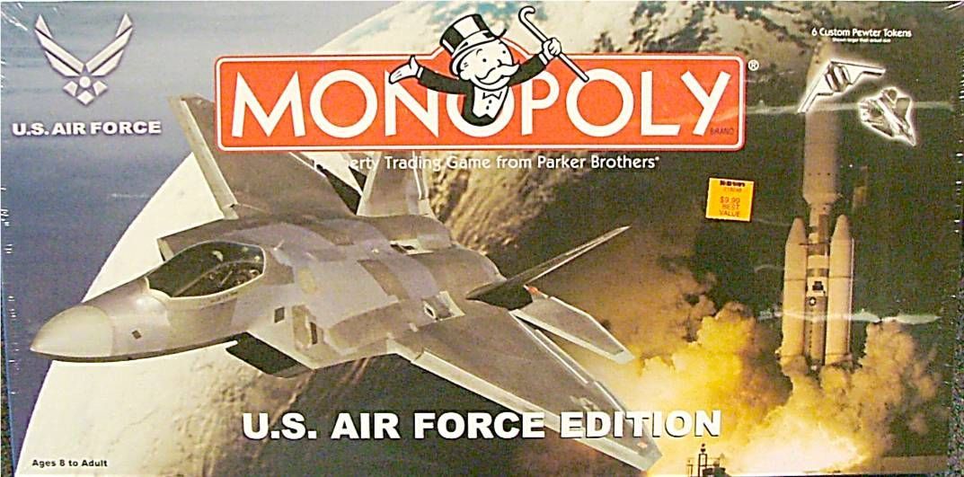 Air Force Edition replacement game parts and pieces 2003 Monopoly U.S