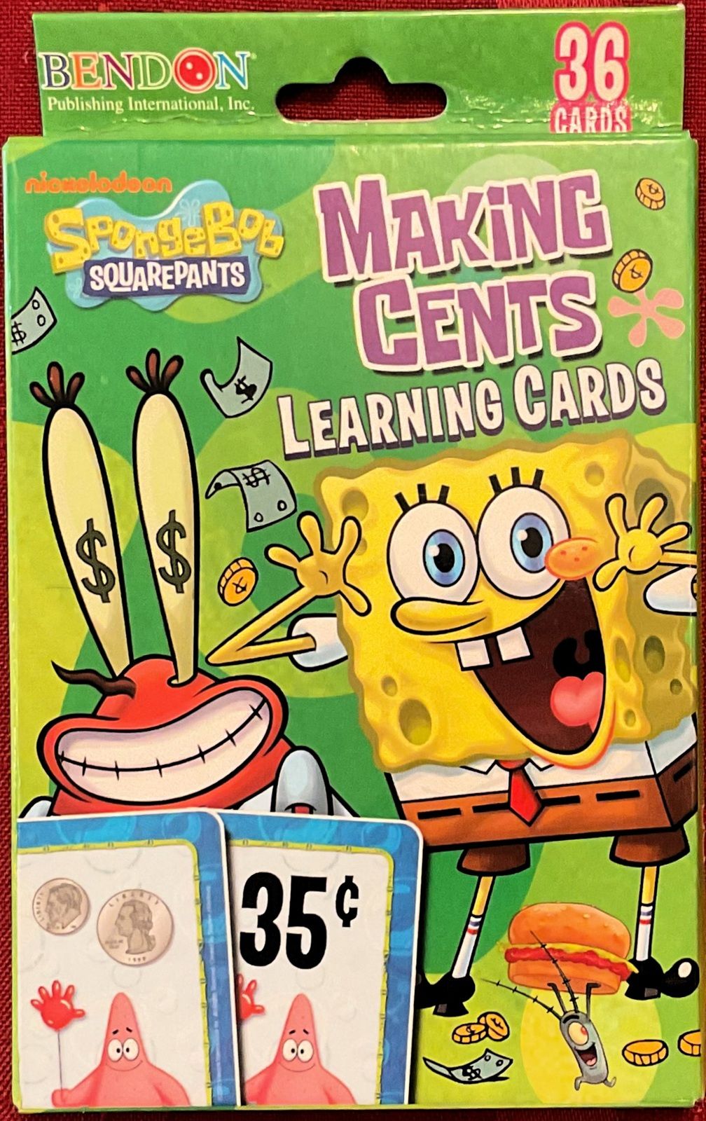 Cover art for Spongebob Squarepants Making Cents Learning Cards