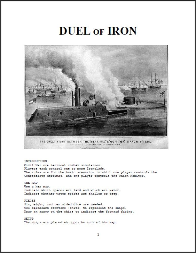 Duel of Iron cover art