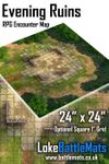 RPG Item: Evening Ruins 24" x 24" RPG Encounter Map