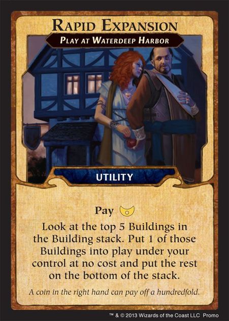Lords of Waterdeep: Rapid Expansion Promo Card | Board Game ...