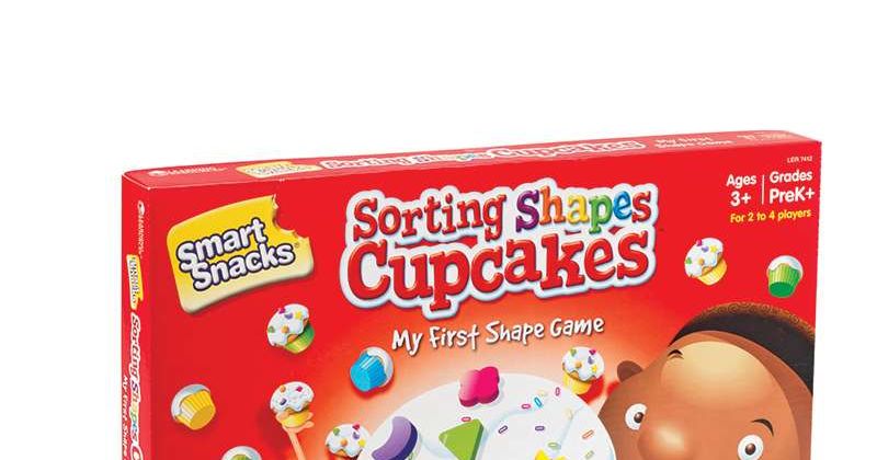 Sorting shapes cupcakes top