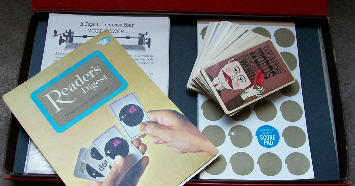 The Reader's Digest Word Game | Board Game | BoardGameGeek