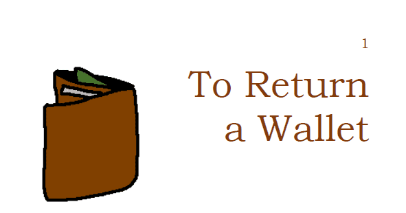 1540: To Return a Wallet | RPG Item | RPGGeek