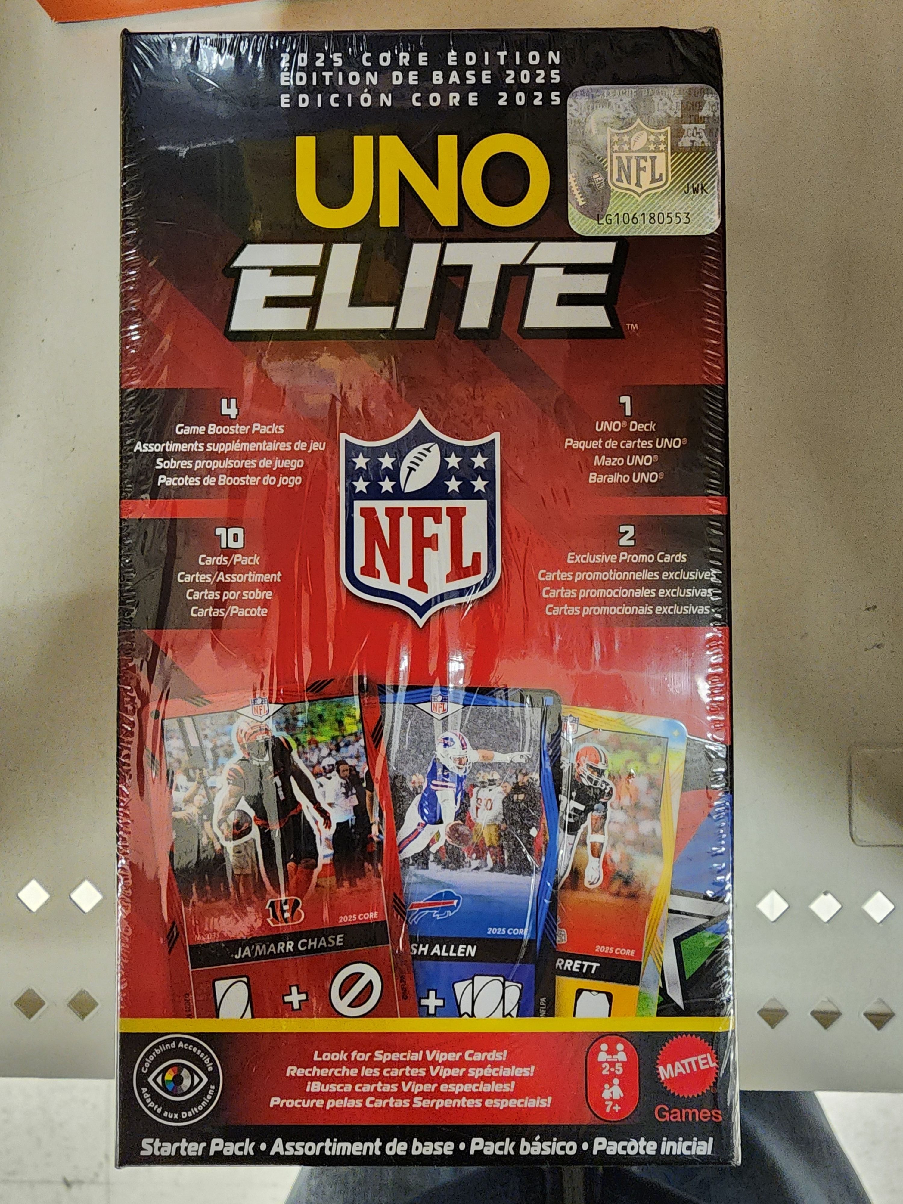 Cover art for UNO Elite NFL: 2025 Core Edition