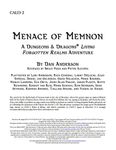 RPG Item: CALI3-2: Menace of Memnon