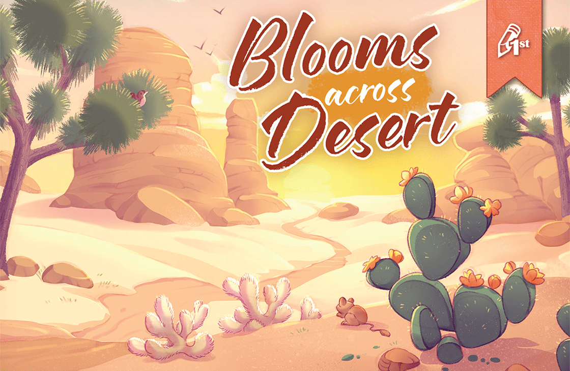 Cover art for Blooms Across Desert