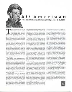 All American: The 82nd Airborne at Kellam's Bridge – June 6-9, 1944
