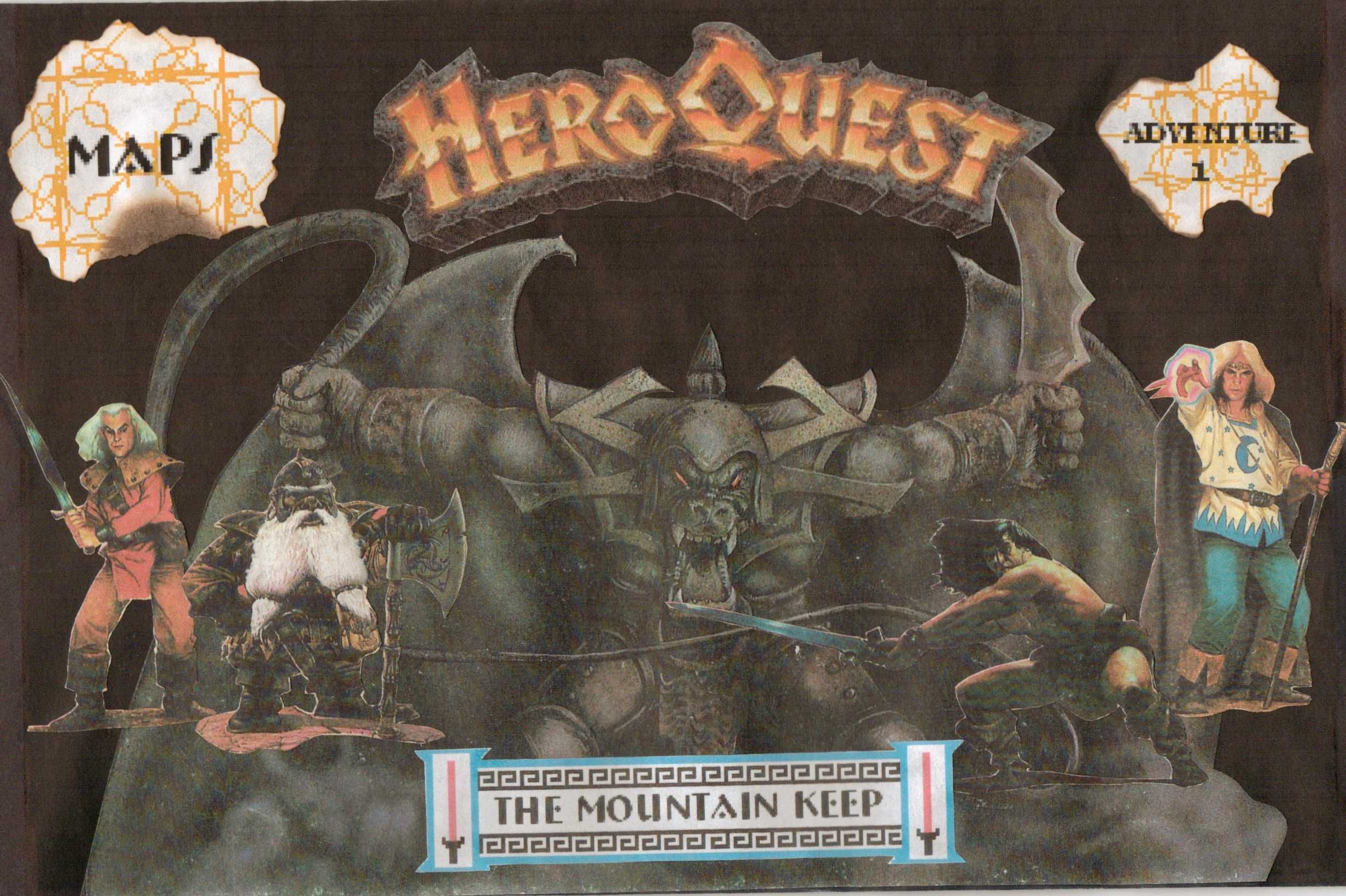 Coperta Adventure 1: The Mountain Keep (fan expansion for HeroQuest)