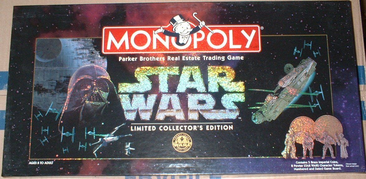 NOT Complete Game MONOPOLY STAR WARS LIMITED COLLECTOR'S EDITION Parts Only 
