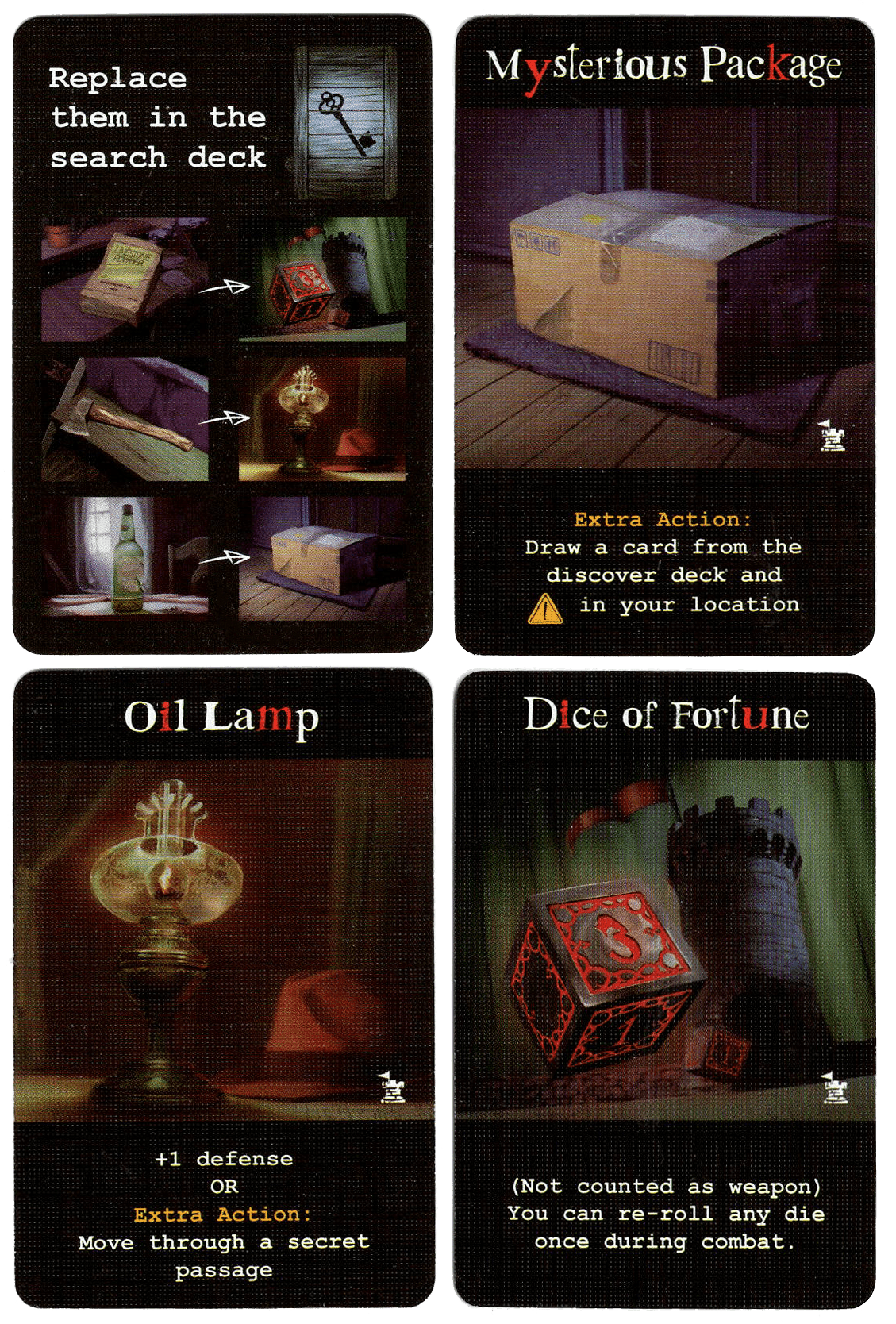 Terrorscape: Dice Tower Edition Variant Search Item Cards