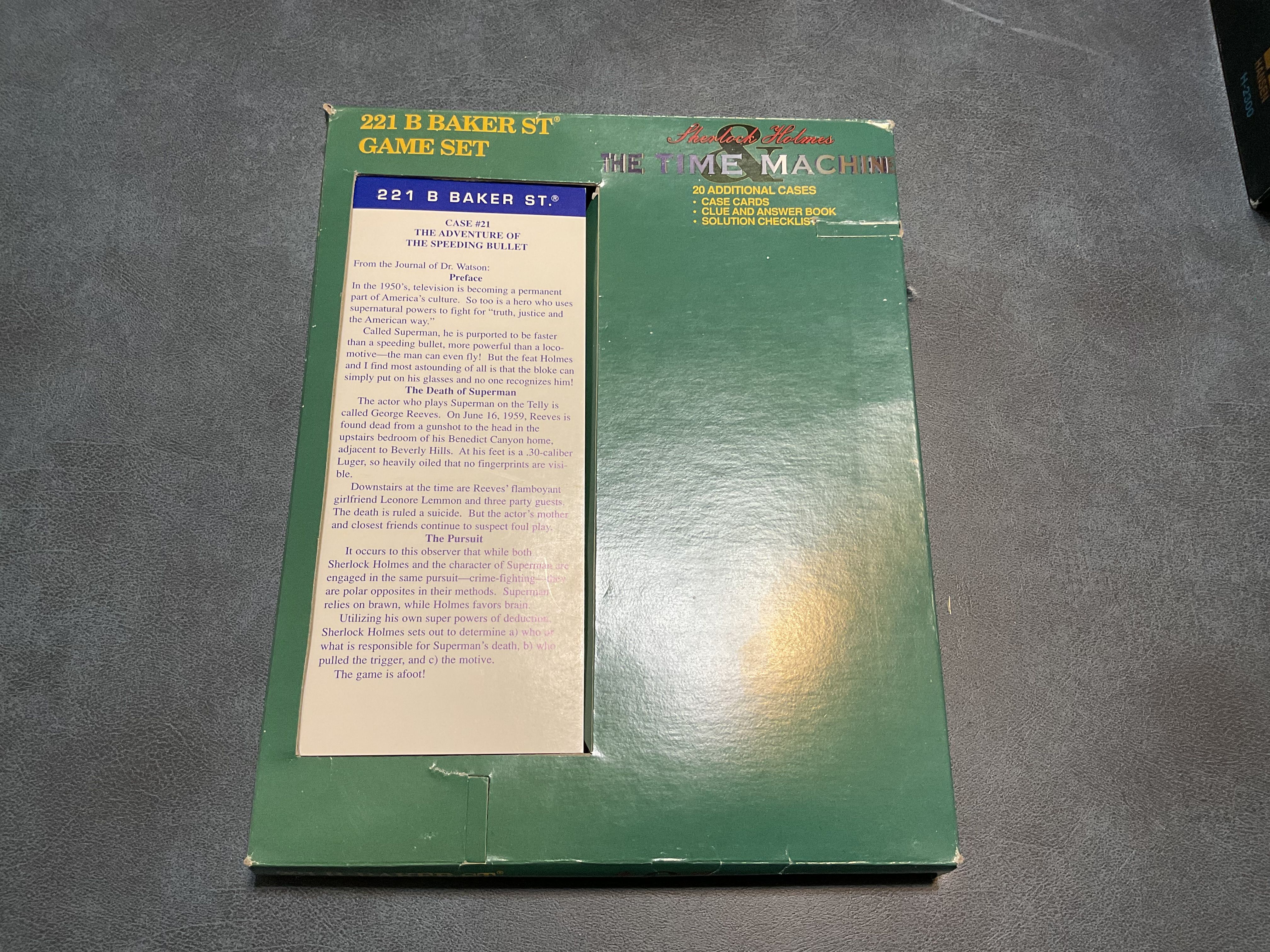 221B Baker St.: Sherlock Holmes & the Time Machine – Set #2