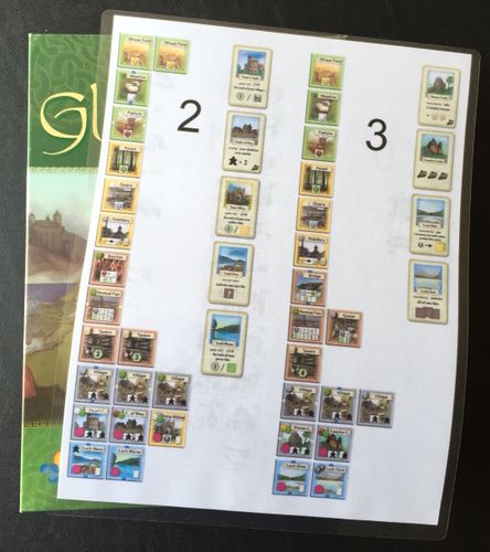 Visual manifest of tiles & cards | Glen More