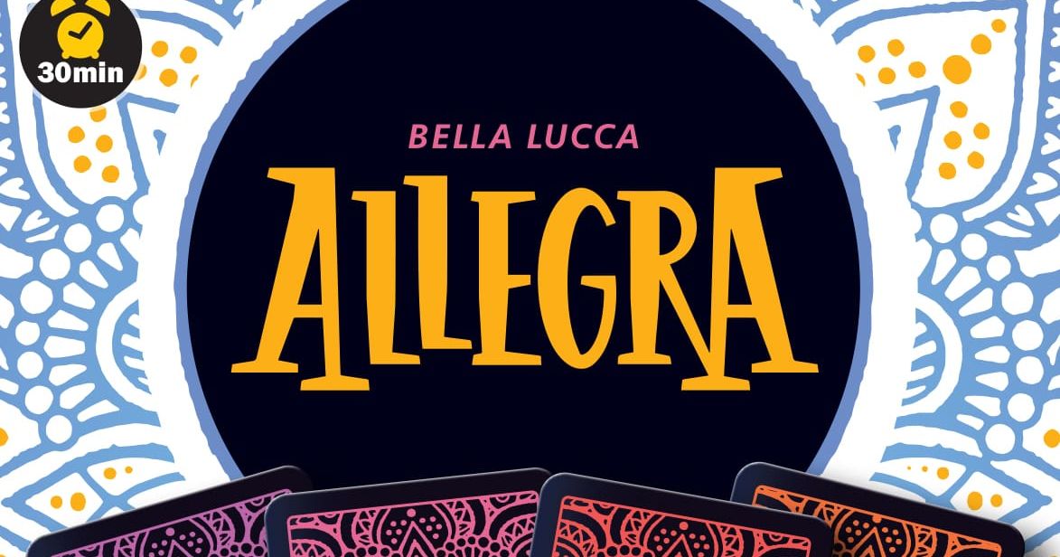 Iello Allegra – Englisches Kartenspiel Nach Dem Golf-Prinzip Für 2-4 Spieler