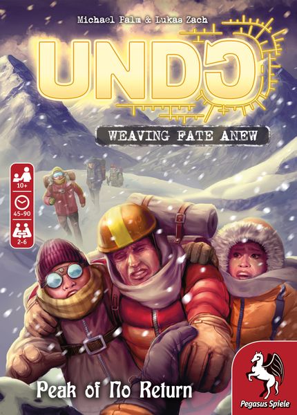 UNDO: Peak of No Return, Pegasus Spiele, 2021 — front cover (image provided by the publisher)