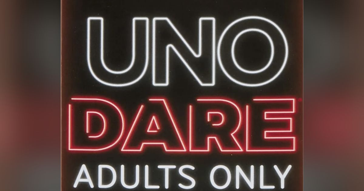 UNO Dare Adults Only Card Game, 2-10 Players, Waterproof Cards and