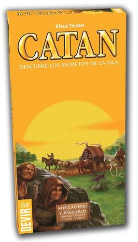 Caja del juego Los Colonos de Catán: Mercaderes y Bárbaros – Expansión 5-6 Jugadores