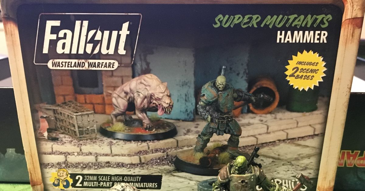 Modiphius Fallout Wasteland Warfare: Super Mutant Suiciders – 3 Ungemalte Resin-Miniaturen (32 Mm) Für Tabletop-Abenteuer