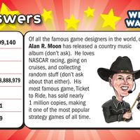Wits & Wagers: Alan R. Moon Personality Card Promo