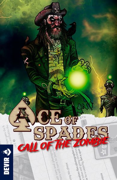 Ace of Spades Call of the Zombie espansione gioco da tavolo zombie poker per 1-2 giocatori - copertina ufficiale Devir