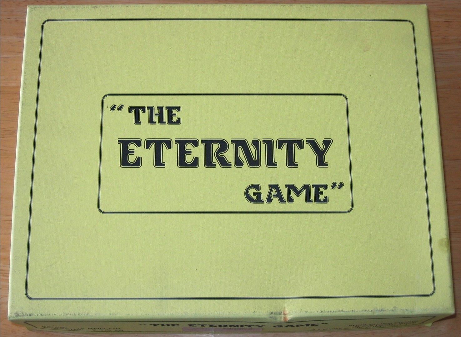 Coperta The Eternity Game