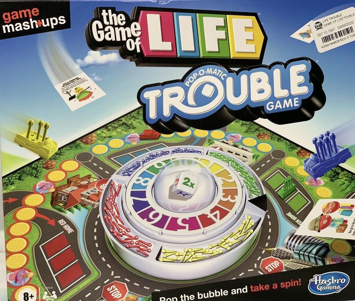 The Game of Life Pop-O-Matic Trouble Game