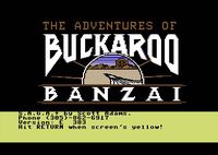 Video Game: The Adventures of Buckaroo Banzai