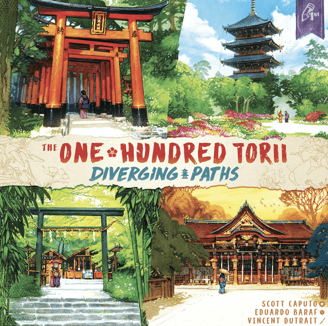 Coperta The One Hundred Torii: Diverging Paths