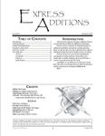 Issue: Express Additions (Issue 10 - Oct 2008)