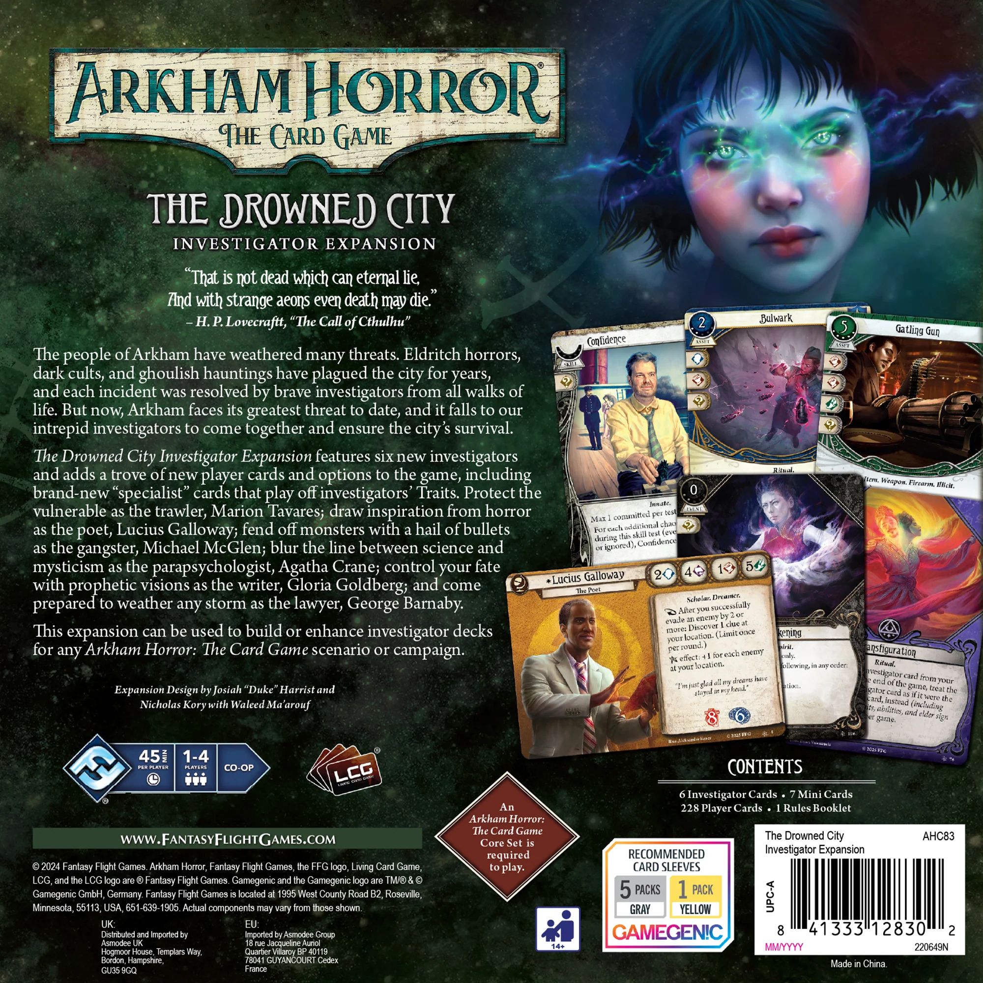 Arkham Horror: The Card Game  The Drowned City: Investigator Expansion |  Image | BoardGameGeek