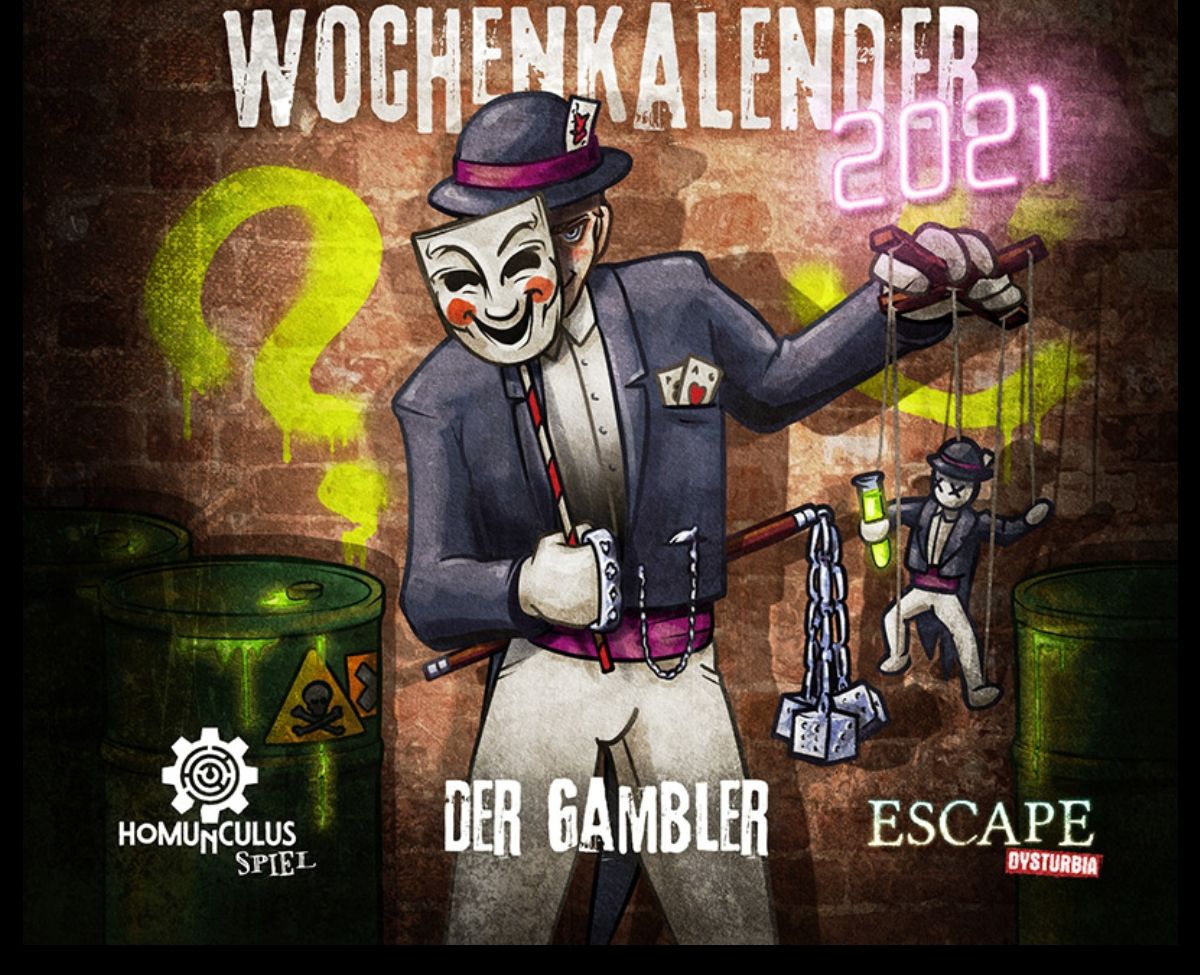 Exit-Game Wochenkalender 2021: Der Gambler cover