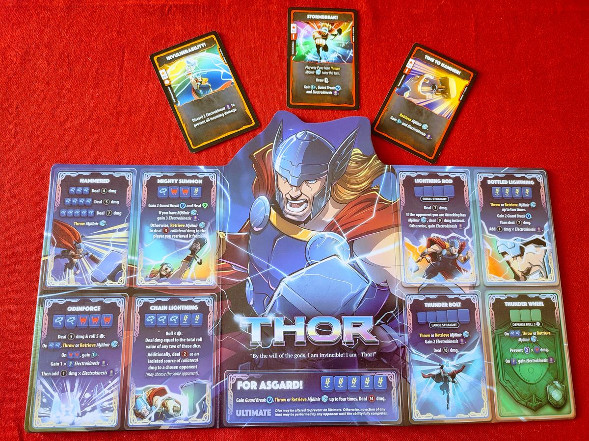 Asset image game Marvel Dice Throne: Scarlet Witch v. Thor v. Loki v. Spider-Man