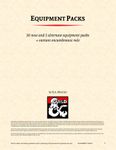 RPG Item: Equipment Packs 3